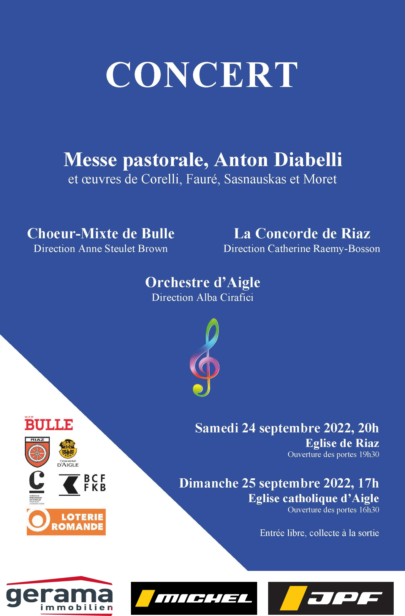 Flyer avec sponsors site internet